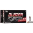 CCI Blazer Aluminum Handgun Ammunition .38 Spl +p 158 gr. FMJ 850 fps 50/ct