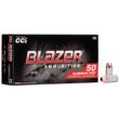 CCI Blazer Aluminum Handgun Ammunition .40 S&W 165 gr FMJ 1100 fps 50/ct