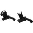 TacFire AR Front & Rear 45 Degree Flip Up Spring Loaded Sights