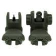 TacFire AR-15 45 Same Plane/Low Profile Pop Up Sights OD Green