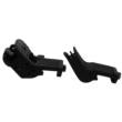 TacFire AR-15 45 Degree Rapid Transition Back Up Sights Black Aluminum