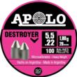 Hatsan Apolo Destroyer Air Rifle Pellets 22 Cal 28 gr 100/ct