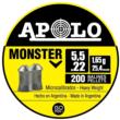 Hatsan Apolo Monster Air Rifle Pellets 22 Cal 25.4 gr 200/ct