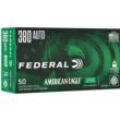 Federal American Eagle IRT Lead Free Handgun Ammunition .380 Auto 70gr 1110 fps 50/ct