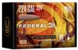 Federal Fusion Component Rifle Bullets .224 cal .224" 90gr Bonded Soft Point 100/ct