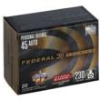 Federal Premuim Personal Defense Handgun Ammunition .45 ACP 230 gr JHP 900 fps 20/ct