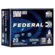 Federal Syntech Defense Handgun Ammunition 9mm Luger 138 gr SJHP 1050 fps 20/ct