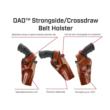 Galco DAO Strongside/Crossdraw Belt Holster for Colt Python Tan RH