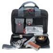 G-Outdoors Quad Pistol Range Bag with Magazine Storage & Dump Cups-Black