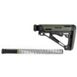 Hogue AR-15/M-16 OM Collapsible Buttstock Assembly with Buffer Tube and Hardware-OD Green Rubber