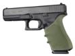 Hogue HandAll Beavertail Grip Sleeve Glock 17 G17L G19X G34 G34 MOS Gen 1-2-5 OD Green