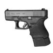 Hogue Overmolded Rubber Grip Extension Base Pad for Glock 26 Black