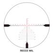 Swampfox Warhawk 3-15x50 Rifle Scope FFP RECCE MIL Reticle Black