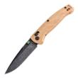 Hogue Mysto Folder Knife 3-2/5 Drop Point Blade Wood Maple Valley