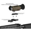InfiRay Rico Micro V2640 12 Micron 25mm FDE  Hand Held / Stand Alone Weapon Sight / Clip-On Mode / Weapon Mounts Optional