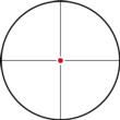 KonusPro Plus 6-24x50mm Rifle Scope Engraved Blue/Red Illum Fine Crosshair Reticle Matte Black