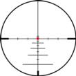 KonusPro 3-9x40mm Rifle Scope Engraved SFP Blue/Red Dot 550 Ballistic Reticle Illuminated Matte Black