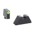Ameriglo Glock XL Tall Suppressor/Optic Height Set (All except 42-43) - Green Tritium w Lumigreen Outline Front / Black Rear