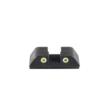 Ameriglo Tritium 2-Dot Rear Handgun Sight for Glock 42/43/43x/48 Yellow with White Front