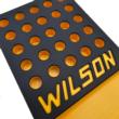 L.E. Wilson Reloading Tray with Bullet/Primer Cup .473" 25 Hole Black/Yellow