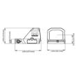 Mepro Pistol Optic MPO-F Open Emitter Pistol Sight BULLSEYE RMR / Shake Awake
