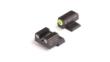 Perfect Dot NS Set w/Yellow Front +  Black Square Rear Fits Springfield XD