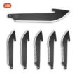 Outdoor Edge 2-1/5" Drop Point Blade Pack 3/ct Half Serration 3/ct Plain Black