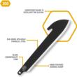 Outdoor Edge 3" Sheepsfoot Blade Pack Black 6/ct