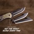 Outdoor Edge Razor VX1 Replaceable Blade Folding Knife 3" Drop Point Blade Green