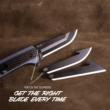 Outdoor Edge Razor VX4 Replaceable Blade Folding Knife 3" Drop Point Blade Blue