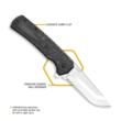 Outdoor Edge Razor VX5 Replaceable Blade Folding Knife 3" Drop Point Blade Black