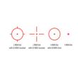 BSA Reflex Sight with Red Laser 33x24mm 4 Reticles Red QR Mount for Weaver/Picatinny