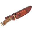 Schrade Uncle Henry Next Gen 153UH Fixed Knife 4-9/10" Trailing Point Blade Brown
