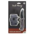 Uncle Henry Fixed Blade Knife 3" Drop Point Blade Pakkawood with Headlamp