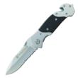 Smith & Wesson First Responder Folding Knife 3-3/10" Serrated Drop Point Blade Black Silver