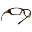 Pyramex Carhartt Carbondale Shooting Glasses Black and Tan with Clear Lens