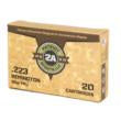 Patriot Sports Rifle Ammunition .223 Rem 55gr FMJ 3280 fps 1000/ct(50-20ct)