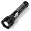 Police Security Flashlights Twin Power Flashlight 600 Lumens Black