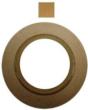 Speedwell 1" Square Paster Pressure Sensitive Brown 1000/Roll