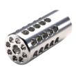 Tactical Solutions X-Ring Rifle Muzzle Compensator for Ruger 10/22 .22 LR .920" 1/2x28 Thread Silver