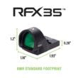 Viridian RFX35 Green Dot Reflex Sight RMR Footprint FDE
