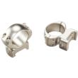Weaver Grand Slam Steel Top Mount Scope Rings 1" High Silver