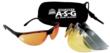 Walker's Sport Shooting Glasses Black with Multiple Lenses 4/ct