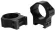 Warne 2-Piece Maxima Horizontal Fixed Scope Rings 30mm PA Low - Matte Black