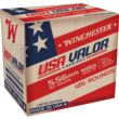 Winchester USA Valor M855 Green Tip Rifle Ammunition 5.56X45 NATO 62 gr. FMJ 3060 fps 125/ct