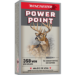 Winchester Power Point Rifle Ammunition .358 WIN 200gr JSP 2490 fps 20/ct