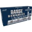 Fiocchi Range Dynamics Handgun Ammunition .32 ACP 73 gr FMJ 1000 fps 50/ct