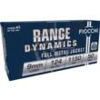 Fiocchi Range Dynamics Handgun Ammunition 9mm Luger 124 gr FMJ 1150 fps 50/ct