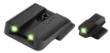Truglo Tritium Pro Night Sights Fit S&W Bodyguard .380 - White Outline Front/Green Rear
