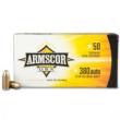 Armscor Handgun Ammunition .380 ACP 95 gr FMJ 920 fps 50/ct